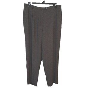 August Max Woman Dress Pants 18W Plus size Fully Lined Gray White High Rise